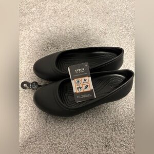Crocs At Work Flats Black Women’s Size 6 BNWT